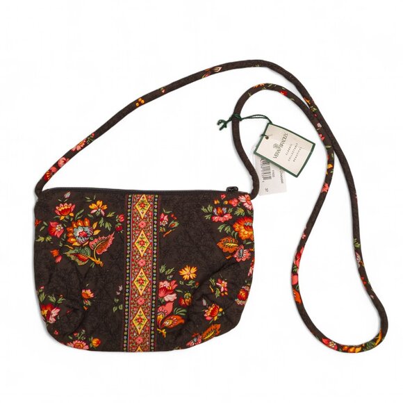 Vera Bradley Handbags - Vera Bradley Floral Crossbody Bag - Brown and Multicolor